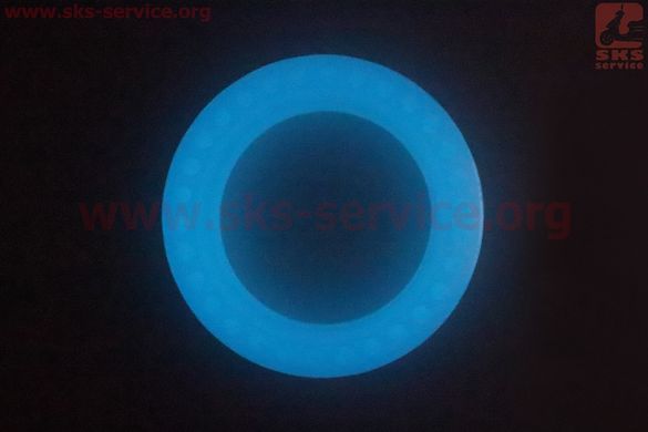 Фото товара – Шина на электросамокат с сотами для амортизации 8,5"х2, флуоресцентна, светящаяся синим (Xiaomi Mijia M365/187)