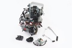 Фото товару – Двигун мотоциклетний в зборі CGT-250cc (водяне охолодження) + карбюратор, комутатор, котушка запалювання, тип 2