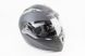 Шлем модуляр, закрытый с откидным подбородком+откидные очки BLD-158 S (55-56см), ЧЁРНЫЙ матовый, фото – 1