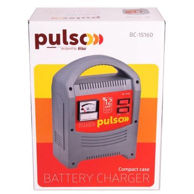 Фото товару – Зарядний пристрій PULSO BC-15160 6&12V/12A/9-160AHR/стрілковий індикатор