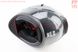 Шлем интеграл, закрытый (сертификация DOT)+откидные очки BLD-M67 S (55-56см), "КАРБОН" глянец, фото – 4
