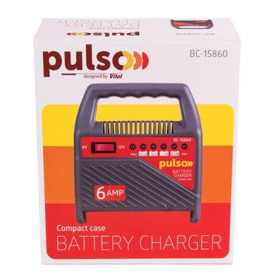 Фото товара – Зарядное устройство для PULSO BC-15860 6&12V/6A/15-80AHR/светодиодн.индик.