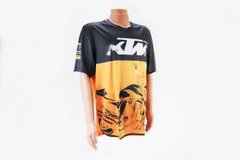 Фото товара – Футболка (Джерси) для мужчин М - (Polyester 100%), короткие рукава, свободный крой, оранжево-черная, НЕ оригинал