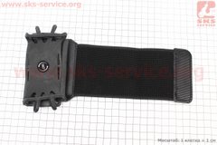 Фото товару – Тримач-браслет телефону 4-5,5" на руку, регульований 360°, швидкознімний, кріплення на липучці, чорний BTS-186