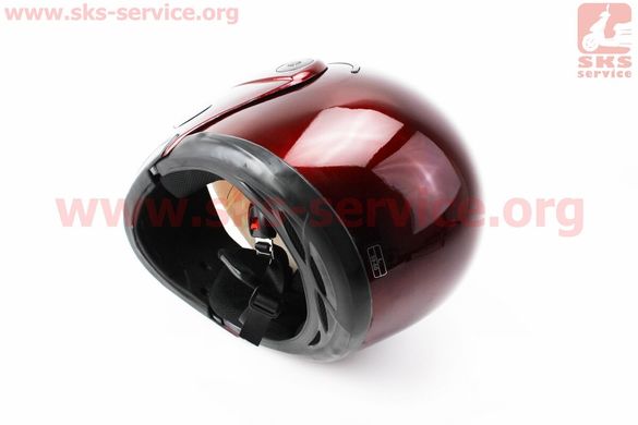 Фото товара – Шлем закрытый с откидным подбородком HF-108 L- БОРДОВЫЙ