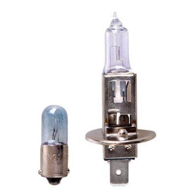 Фото товара – Лампа автомобильная Лампы двойная коробка 12V с 2 лампами H1 и 2 W5W Trifa