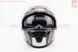 Шлем интеграл, закрытый (сертификация DOT)+откидные очки BLD-M67 М (57-58см), СЕРЫЙ глянец с бело-чёрным рисунком, фото – 6