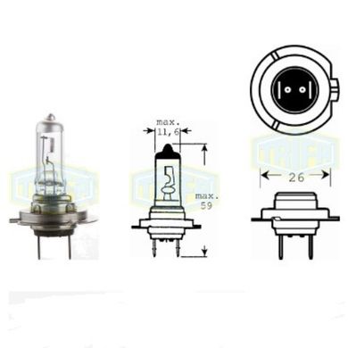 Фото товара – Лампа автомобильная Галогенная лампа для фары Trifa H7 12V 55W Season