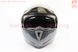 Шлем модуляр, закрытый с откидным подбородком+откидные очки BLD-158 S (55-56см), "КАРБОН" глянец, фото – 7