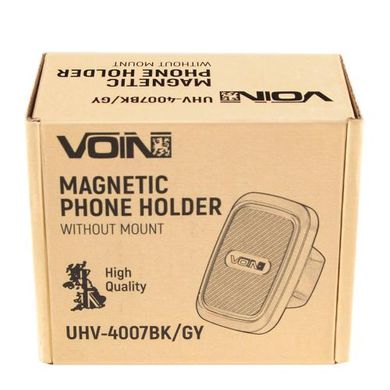 Фото товару – Тримач мобільного телефону VOIN UHV-4007BK/GY магнітний, без кронштейна
