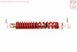 Амортизатор задний GY6/Honda - 265мм*d40мм (втулка 10мм / вилка 8мм), красный, фото – 3
