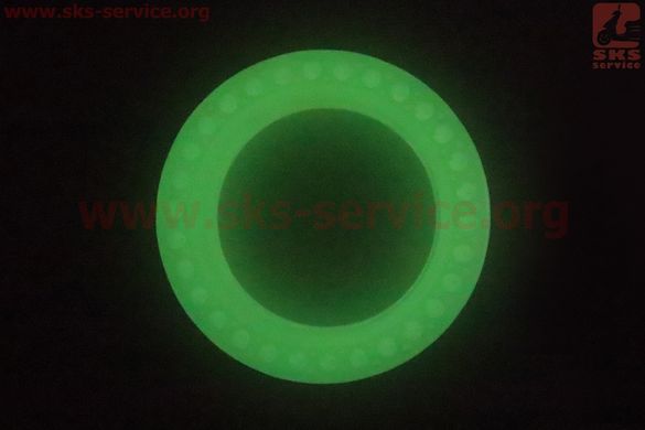 Фото товара – Шина на электросамокат с сотами для амортизации 8,5"х2, флуоресцентна, светящаяся зеленым (Xiaomi Mijia M365/187)