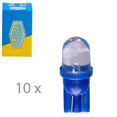 Фото товара – Лампа автомобильная Светодиодная LED с пластиковым цоколем Trifa 12V 0,27W W2,1x9,5d T10 20mA blue