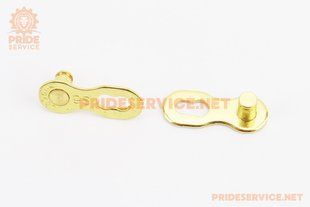 Фото товару &ndash; Замок ланцюга MTB 9зв. к-кт, GOLD CL566R