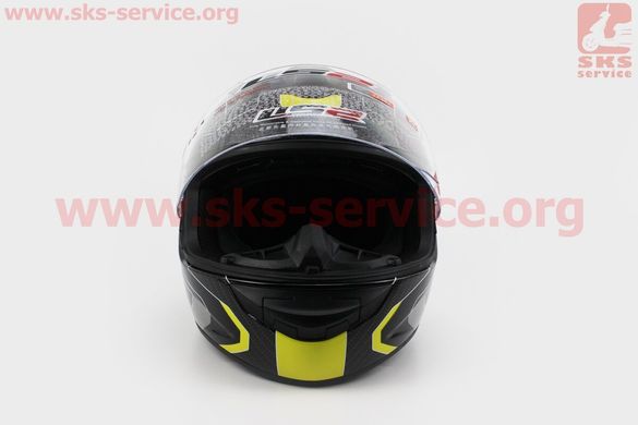 Фото товара – Шлем закрытый ROOKIE ATMOS FF352 XL - ЧЕРНЫЙ с рисунком серо-желтым