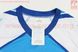 Футболка (Джерси) мужская M-(Polyester 100%), короткие рукава, свободный крой, бело-синяя, НЕ оригинал, фото – 4