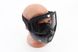 Очки+защитная маска, чёрная (прозрачное стекло), MT-009, фото – 1