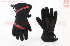 Фото товара – Перчатки мотоциклетные, теплые L-Чёрно-Красный