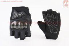Фото товара – Перчатки мотоциклетные без пальцев M-Чёрные, тип 1