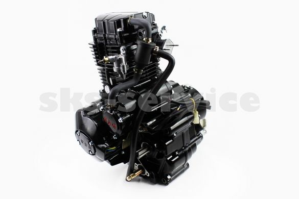 Фото товару – Двигун мотоциклетний в зборі CGT-250cc (водяне охолодження, вторинний довгий вал - під реверс)