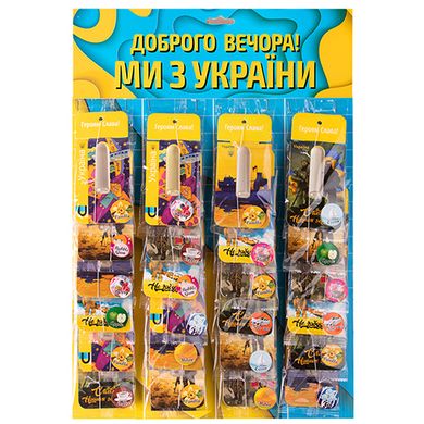 Фото товара – Освежитель воздуха Украина "Почтовая марка ВСУ" жидкий лист 5,5мл MIX