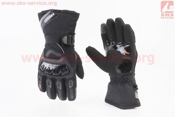 Фото товара – Перчатки мотоциклетные, теплые М-Чёрные