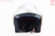 Шлем открытый HK-215, CЕРЫЙ с синим рисунком (возможны дефекты покраски), фото – 5