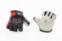 Фото товару – Перчатки без пальців M з м'якими вставками під долоню, чорно-червоні