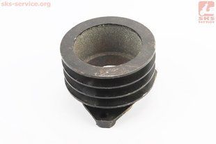 Фото товару &ndash; УЦІНКА МБ-D175/180N Шків 3-х струмковий D-130mm (три пази під ремінь SPB) Lотв.-107mm (дефект лиття, див. фото)