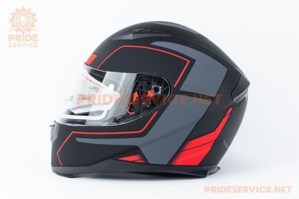 Фото товара &ndash; Шлем интеграл GLX-313 L (59-60см), чёрно-красный мат