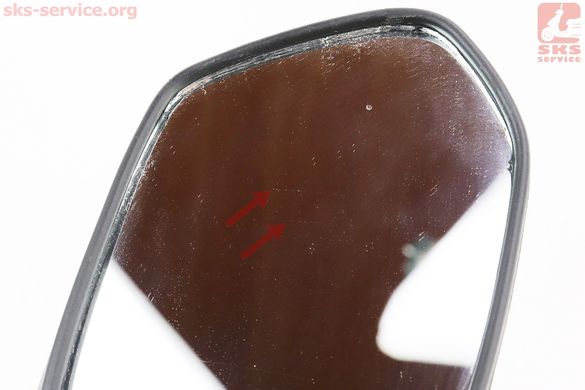 Фото товара – УЦЕНКА Зеркала к-кт "Lux" красные с черной вставкой, м10, тип 2 (присутствуют микроцарапины на стекле и корпусе, см. фото)