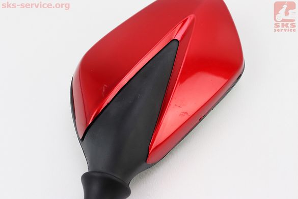 Фото товару – УЦІНКА Дзеркала к-кт "Lux" червоні з чорною вставкою, м10, тип 2 (присутні мікроподряпини на склі та корпусі, див. фото)