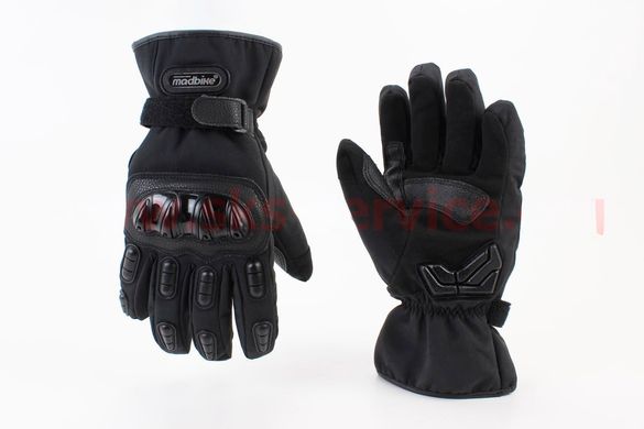 Фото товара – Перчатки мотоциклетные, теплые XL-Чёрные, тип 1
