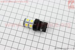 Фото товара – Лампа 13-диодная LED стопа двухконтактная мигающая T20 (без цоколя), БЕЛЫЙ