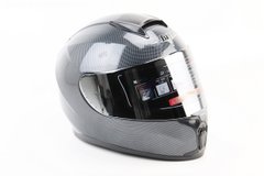 Фото товара – Шлем интеграл, закрытый (сертификация DOT)+откидные очки BLD-М66 S (55-56см), "КАРБОН" глянец