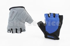 Фото товару – Перчатки без пальців S з гелевими вставками під долоню, чорно-сині SBG-1457