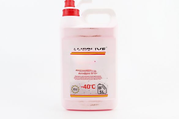 Фото товару – Рідина охолоджуюча -40°C "АНТИФРИЗ G12+", червоний 5L
