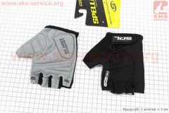 Фото товара – Перчатки без пальцев L с гелевыми вставками под ладонь, чёрные SBG-1457