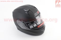 Фото товара – Шлем закрытый с откидным подбородком+очки BLD-162 S- ЧЕРНЫЙ матовый