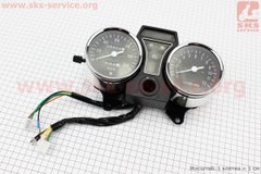 Фото товару – Спідометр в зборі "подвійний" 120 км/год тахометр електронний (широке кріплення)
