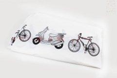 Фото товара – Чехол на велосипед 200х65х110см, влагозащитный полиэстер, белый