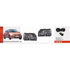 Фото товара – Фары доп. модель VW Polo 6 2017-21/VW-0810/H8-12V35W+LED-6W/6W/FOG+DRL+TURN/эл.проводка