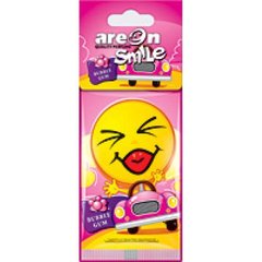 Фото товара – Освежитель воздуха AREON сухой лист Smile Dry Bubble Gum