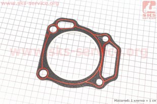 Фото товара – Прокладка головки цилиндра 182F-82mm (паронит, красная нить), для двигателя GX-340 - 11л.с.