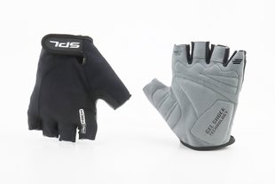 Фото товара – Перчатки без пальцев L с гелевыми вставками под ладонь, чёрные SBG-1457