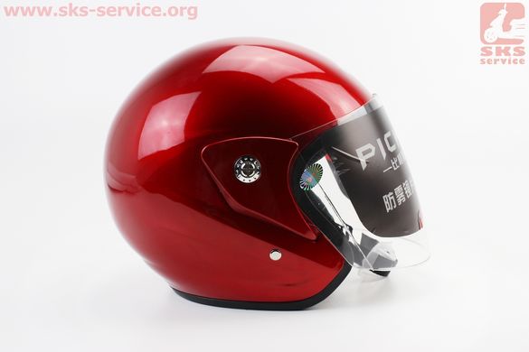 Фото товара – УЦЕНКА Шлем открытый АТ-612 - КРАСНЫЙ (без крепления на бороде, царапины, дефекты покраски)