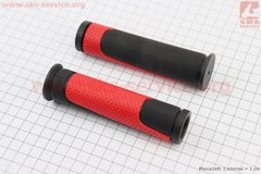 Фото товара – Ручки руля 125мм, чёрно-красные SBG-6708L