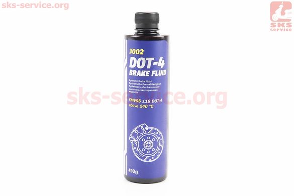 Фото товара – Тормозная жидкость синтетическая "DOT-4", 490g
