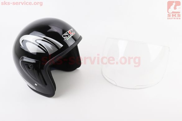 Фото товара – Шлем открытый HK-215, ЧЁРНЫЙ с серым рисунком (незначительные отличия рисунков, возможны дефекты покраски)