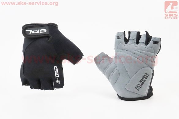 Фото товару – Перчатки без пальців M з гелевими вставками під долоню, чорні SBG-1457